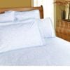 Shangri La Microfibre Machine Lace Sheet Set Ice Blue Queen