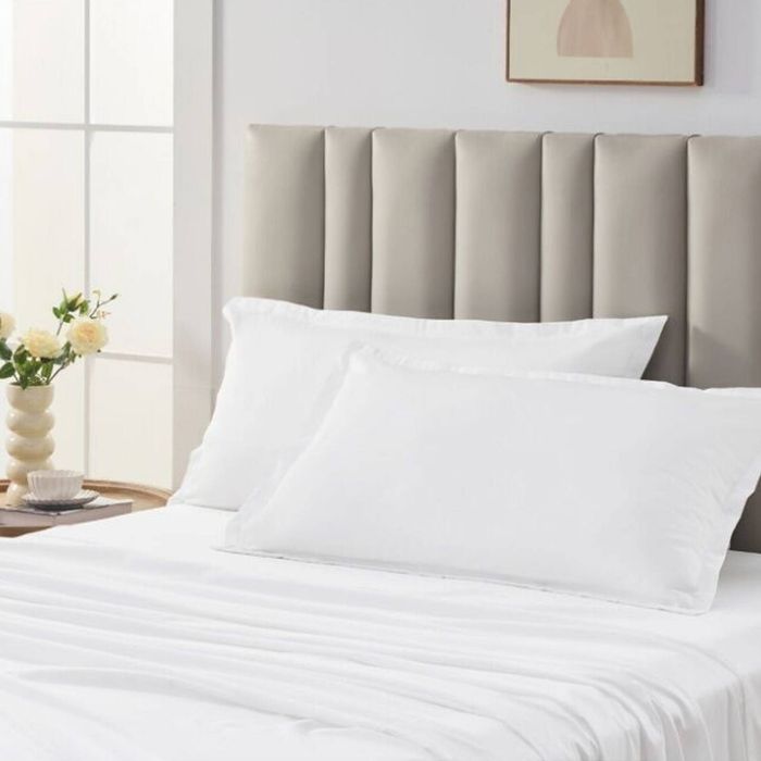 2PK Grosvenor House 500TC Egyptian Cotton King Tailored Pillowcase White