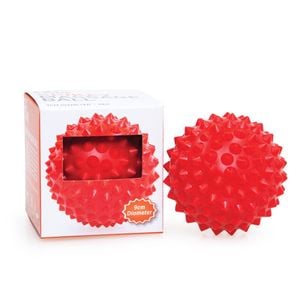 Spikey Massage Ball 9cm For Deep Tissue Relief - Red