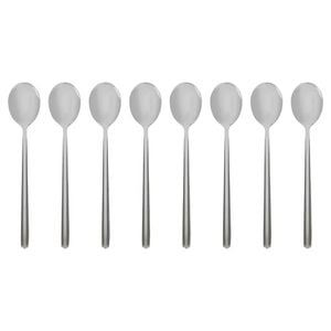 Argon Tableware Stainless Steel Teaspoons - 14.5cm - Pack of 8