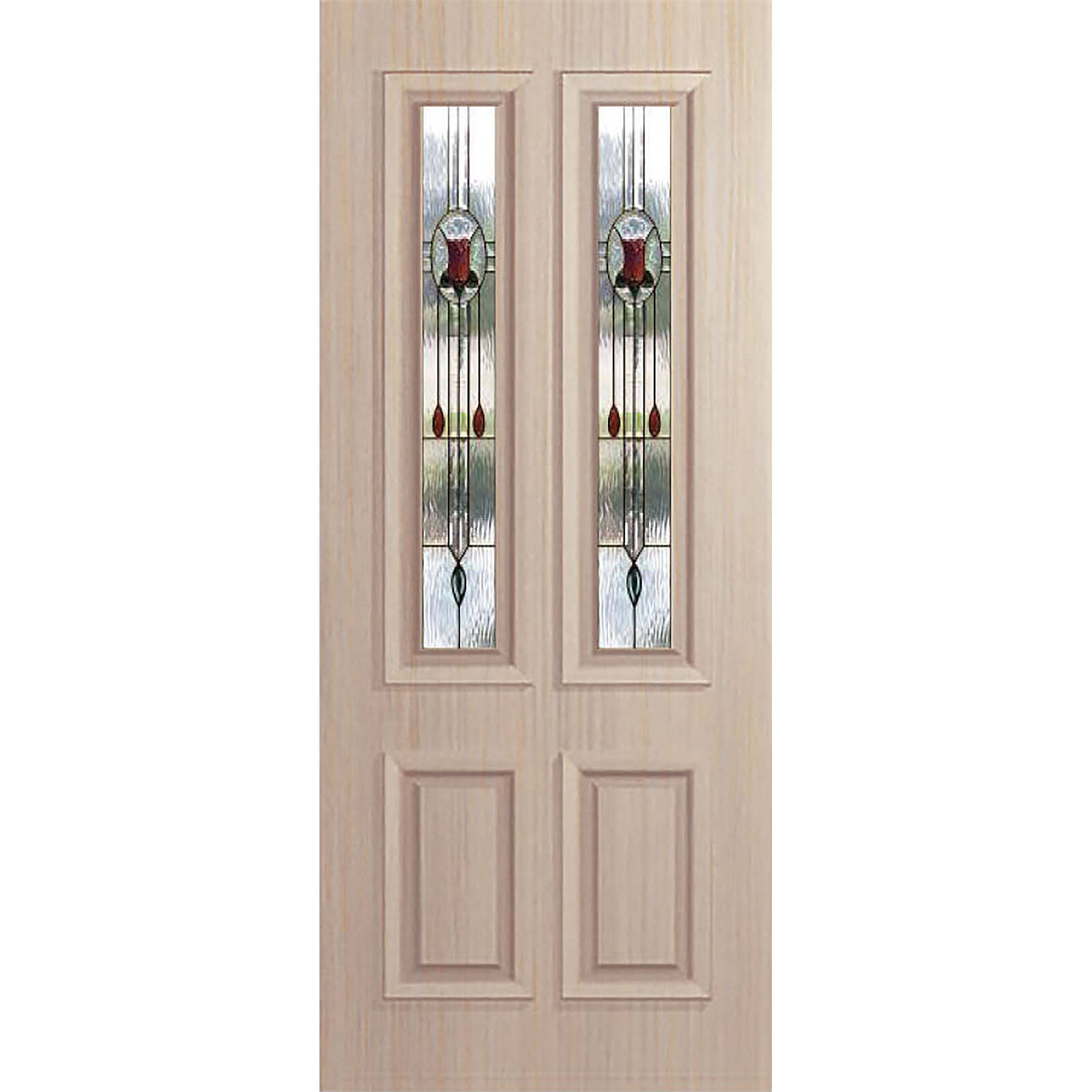 Woodcraft Doors 2040 x 820 x 40 Colonial GL TG Antique Rose Entrance Door product image