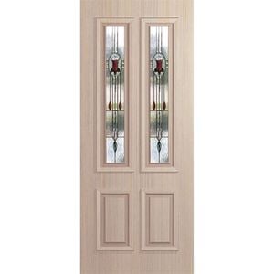 Woodcraft Doors 2040 x 820 x 40 Colonial GL TG Antique Rose Entrance Door