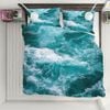 3D Blue Ocean Waves 225 Bed Pillowcases Quilt King Size