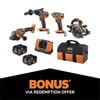 AEG 18V FUSION 4-Piece 5.0Ah FORCE Kit