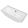 New England Joinery 530mm White Gloss Ruby Undermount Basin