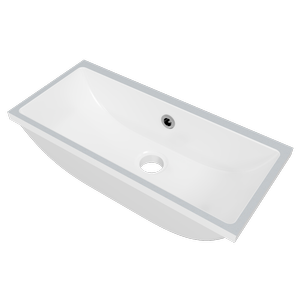New England Joinery 530mm White Gloss Ruby Undermount Basin