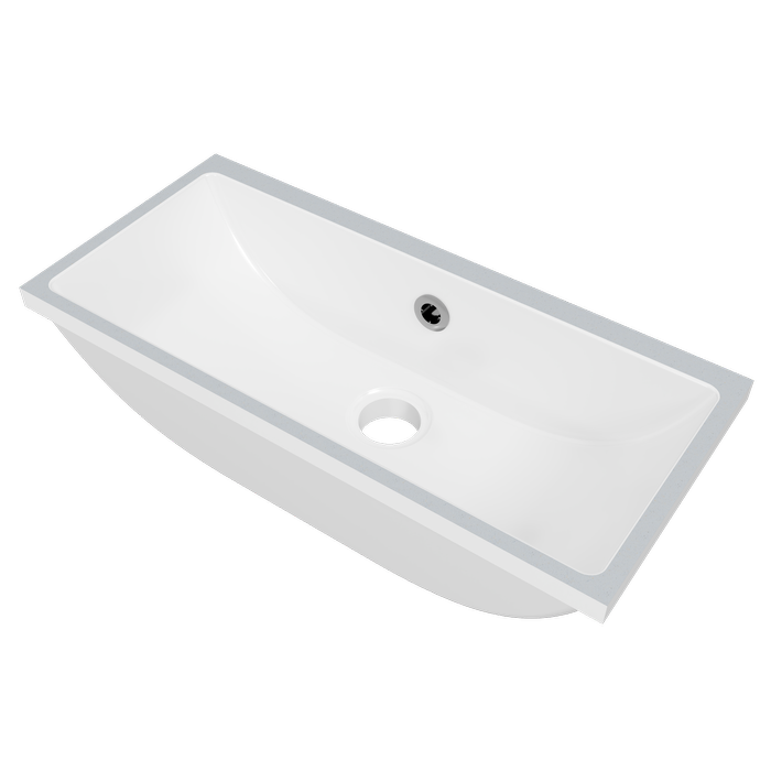 New England Joinery 530mm White Gloss Ruby Undermount Basin