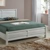 Queen Size Bed Frame Natural Wood like MDF in Oak Colour