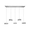 IAN 5 Light Crystal Pendant Tri-colour LED (Chrome)