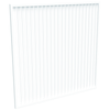 ProtectorAl 1001 - 2000 x 1001 - 2000mm Pearl White Vertical 18mm Gap Aluminium Welded Slat Panel