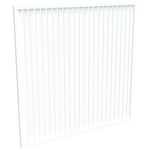 ProtectorAl 1001 - 2000 x 1001 - 2000mm Pearl White Vertical 18mm Gap Aluminium Welded Slat Panel