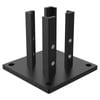 ProtectorAl 108 x 125 x 125mm Black Satin Aluminium 3 Way Post Base