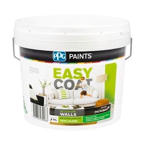 PPG Paints 10L White Semi Gloss Easycoat Interior Wall Paint