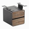 Desky Minimal Under Desk Cabinet Space Grey Frame