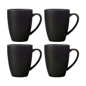 4pk Maxwell & Williams 400 Ml Caviar Collection Porcelain Coupe Mug - Black
