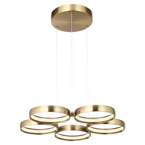 Cougar Lighting Olympus LED Pendant Light Gold 5lt