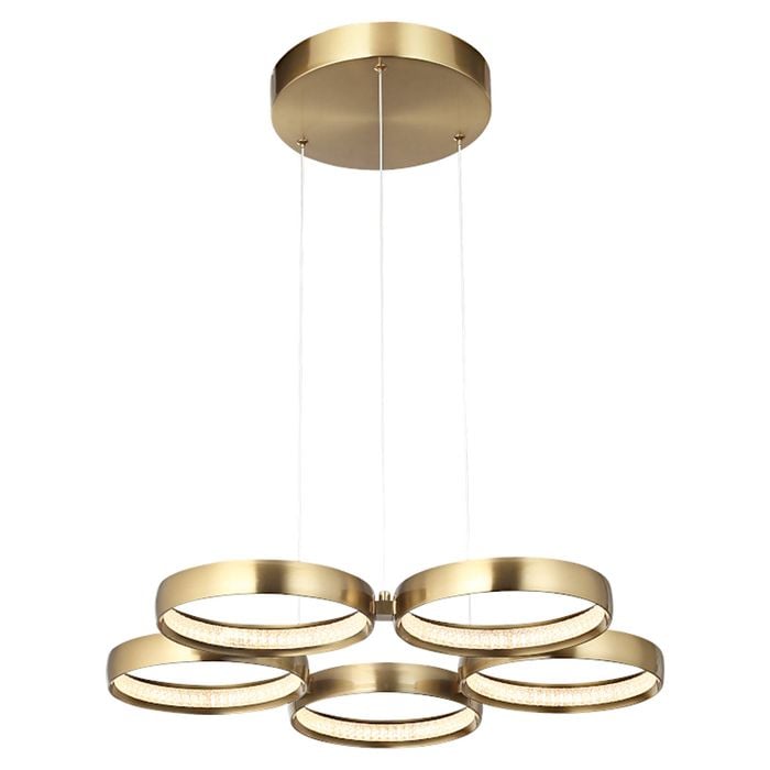 Cougar Lighting Olympus LED Pendant Light Gold 5lt