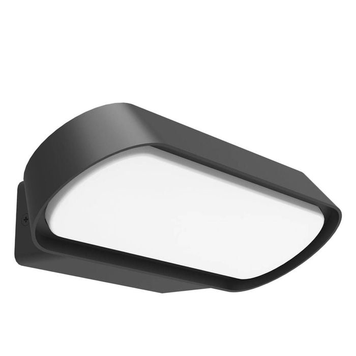 CLA Lighting Surface Mounted Exterior LED Wall Light IP65 Large Dark Grey