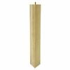 Adoored 73 x 73 x 710mm Raw Wood Square Furniture Leg