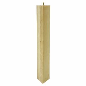 Adoored 73 x 73 x 710mm Raw Wood Square Furniture Leg