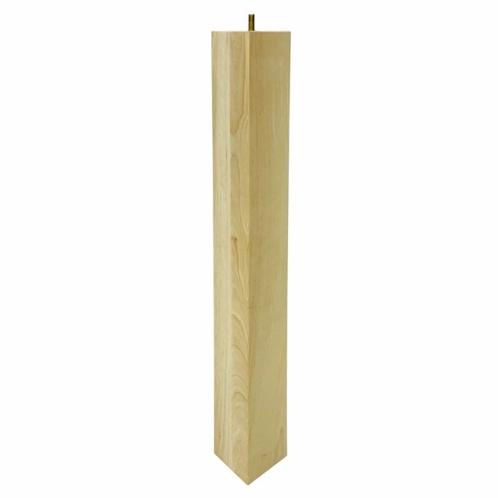 Adoored 73 x 73 x 710mm Raw Wood Square Furniture Leg