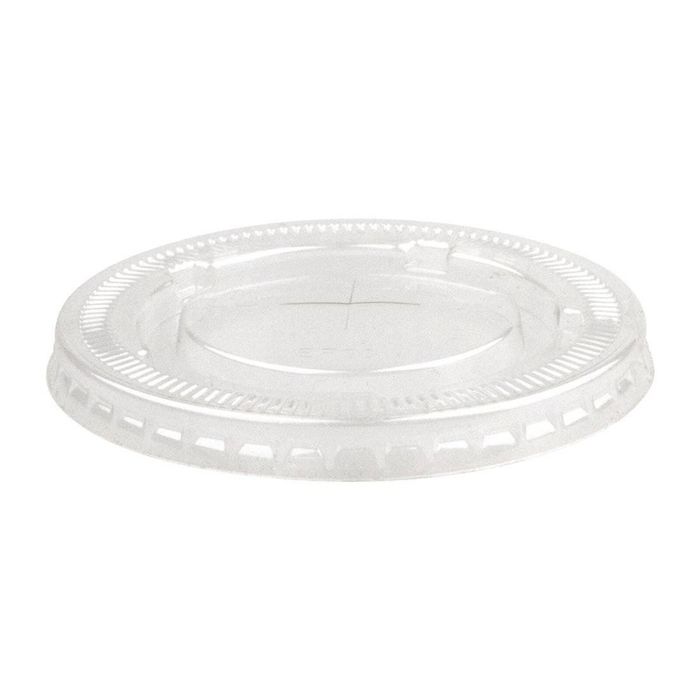 Biopak Biocup Paper Cup Flat Lids Pet Clear 90mm 12-22oz 1000 Pack
