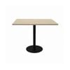 Olg Disc Meeting Table Black Frame Nordic Maple Top 900mm Square