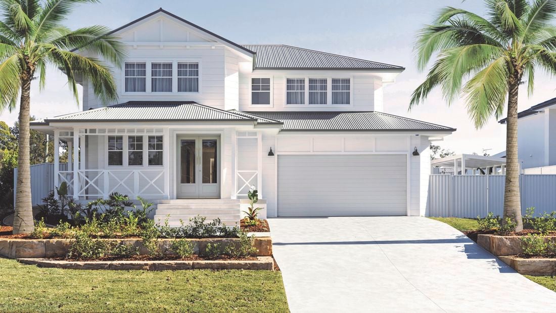 Home in sharp focus with white paint