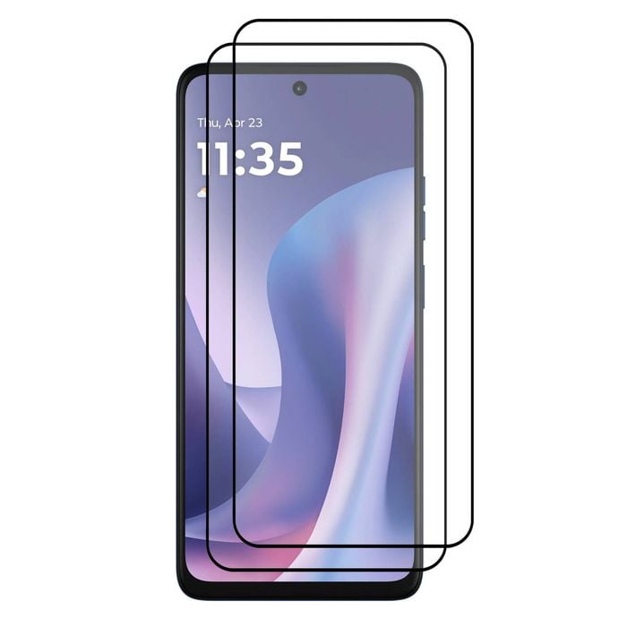 2 Pack MEZON Motorola Moto G57 5G Full Cover Tempered Glass Screen Protectors