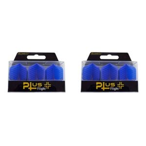 2PK Robson Dimpled Plus Dart Flight Standard Accessory - Black