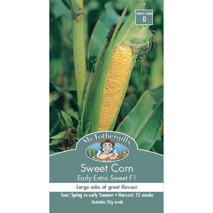Mr Fothergill's Sweet Corn Early Extra Sweet Seeds