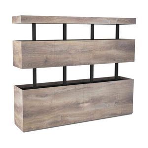 Modern Home Living TRIBECA Display Unit  200cm(W)x40cm(D)x156cm(H) - Warm Oak