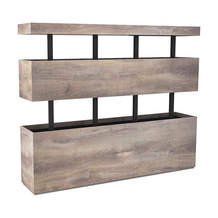 Modern Home Living TRIBECA Display Unit  200cm(W)x40cm(D)x156cm(H) - Warm Oak