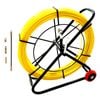 Cable Rodder Duct with Wheeled Plastic Spray Iron Frame Fibreglass 120m x 6mm