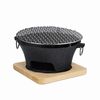 SOGA Medium Cast Iron Round Charcoal Table Grill