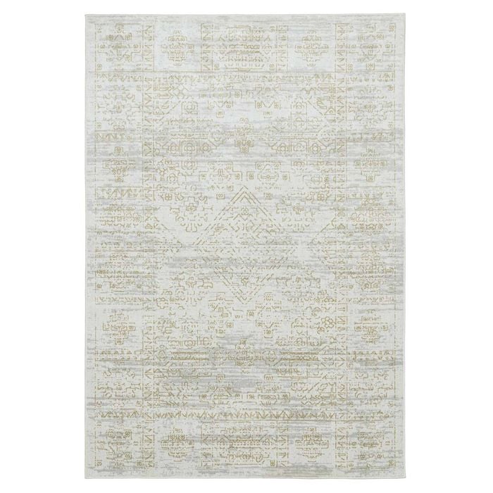 Loopsie-330cm X 240cm-andalen Grey Gold Vintage Washable Rug