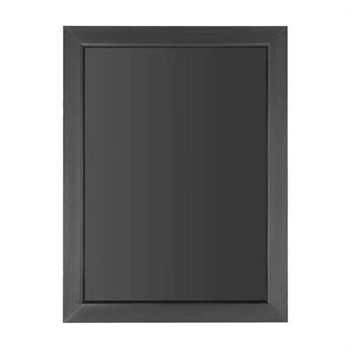 Olympia Wallboard Black Wooden Frame 450x600mm Menu Blackboard Signage Restaurant Cafe Indoor Outdoor