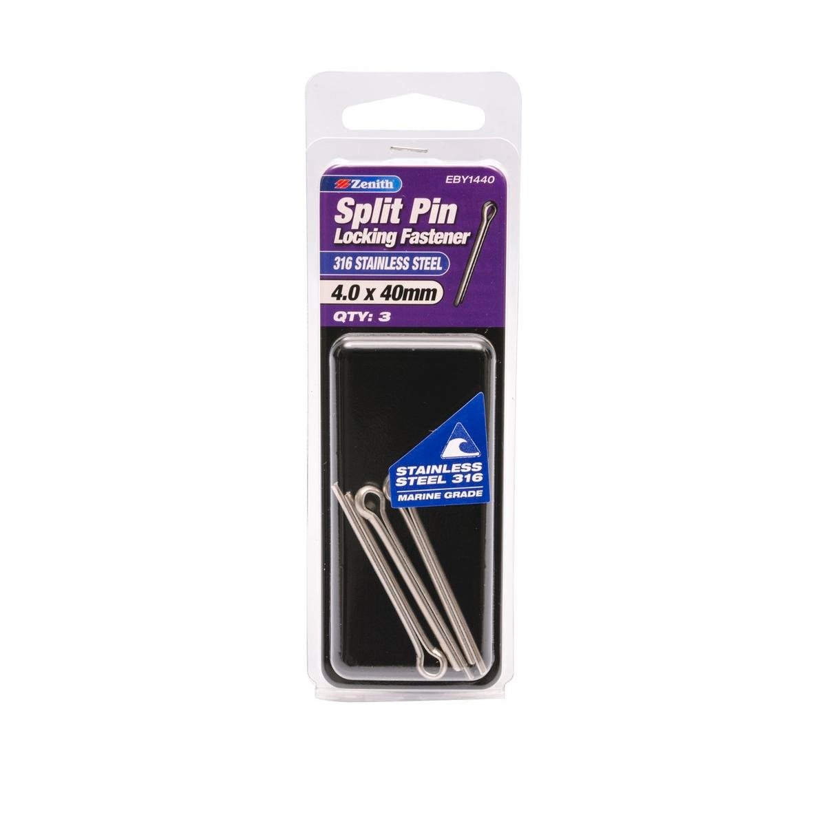 Zenith Split Pin 4.0x40mm SS316 3pk - Bunnings New Zealand