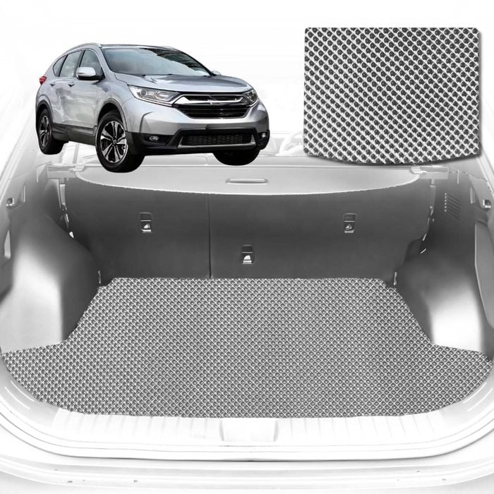 6D Diamond Car Boot Mat for Honda CR-V 2012-2017-Cargo Mat-Grey-Outback GT