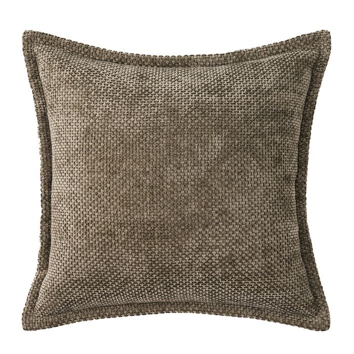 Astin Sinclair 45cm x 45cm Olive Chenille Basket Weave Cushion