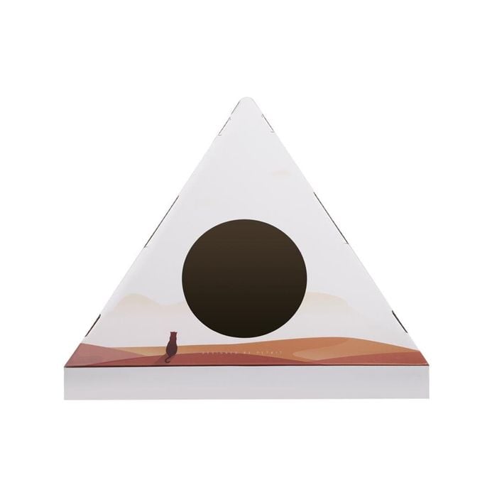 Petkit Cardboard Cat Scratcher Pyramid House Blue