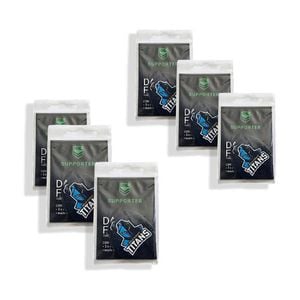 6x 3pc NRL Dart Flights Gold Coast Titans Team Design Metronic Pack England Made