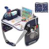 Keezi Kids Travel Tray Car Seat Lap Desk Portable Car Desk Organiser for Car & Airplane Blue