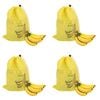 4PK Appetito Banana Bag Home Kitchen Organsiation Cooking Yellow