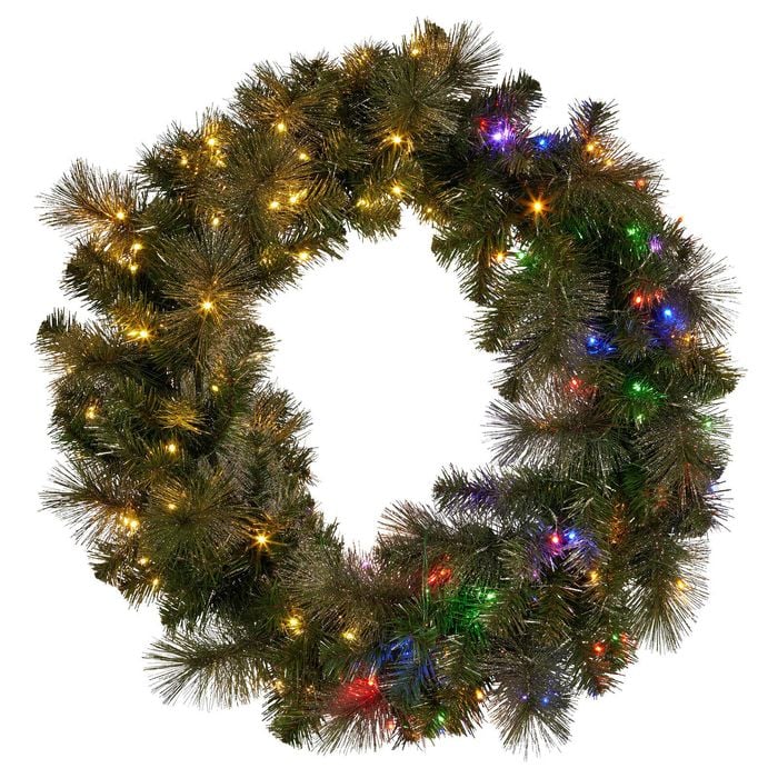 ✳︎ベル付き✳︎christmas wreathe④ Christabelle 1.22m Split 2pc Christmas Wreath with LED
