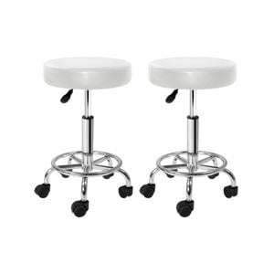 Artiss Salon Stools White x2