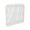 ProtectorAl 1201 - 1500 x 1500mm Surfmist Aluminium Garden Gate Loop Top With Mid Rail
