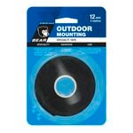 Bear 12mm x 4m Black Outdoor Mounting Tape