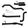 Ignite Exhausts Turbo Back For Isuzu D-max 3l 3" No Cat & Muffler Black Aluminised Steel