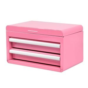 Craftright Pink 2 Drawer Mini Tool Chest